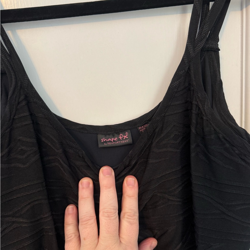 SHAPEFX Fitted Black Long ribbed‎ dress,Simple, Shaping & Stunning. Size 8 NEW - Picture 16 of 16